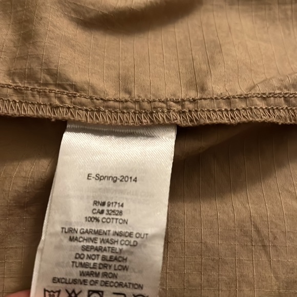 Armani Exchange Medium Zip Up Button Up - Picture 7 of 7